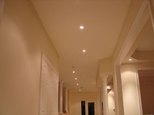Hallway potlight layout example